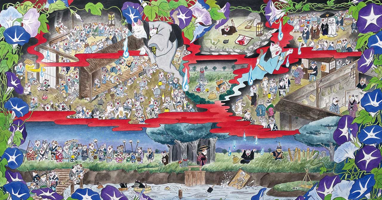 東海道四谷怪談/浅草観音額堂の場-宅悦住居の場-三角屋敷の場(實川延若/中村芝翫他)7号オープンリールテープ/澤村田之助氏所蔵歌舞伎テープ 東海道四谷怪談」〜「怪談 かぶきがわかるさがしもの絵本２ 」より